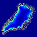 Altimetry-derived Greenland map