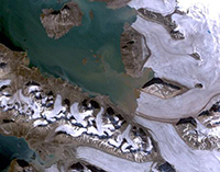 Landsat TM true-colour combination image of  23 July 2006