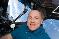 ESA astronaut André Kuipers in Cupola