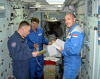 Training in ISS simulator
