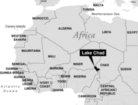 Localisation du lac Tchad