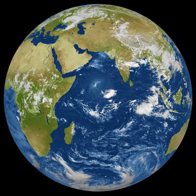 Meteosat-5 image taken on 4 September 2001 at 08:00 UTC