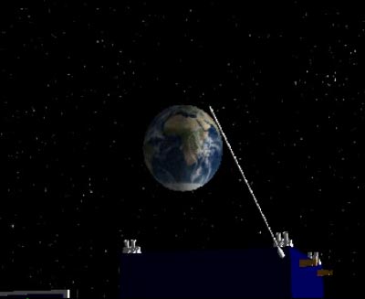 Rosetta in Earth orbit animation