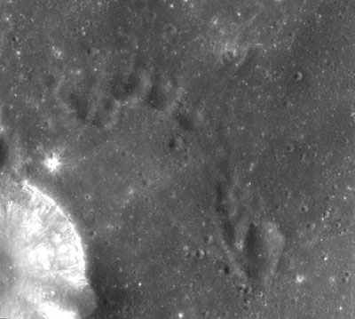 Chandrayaan-1 image of the Moon's surface