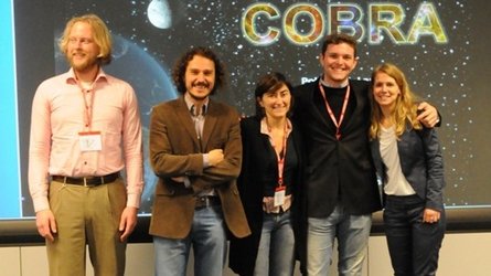 The winning team COBRa with Andrés Gálvez and Eleonora Luraschi from GSP