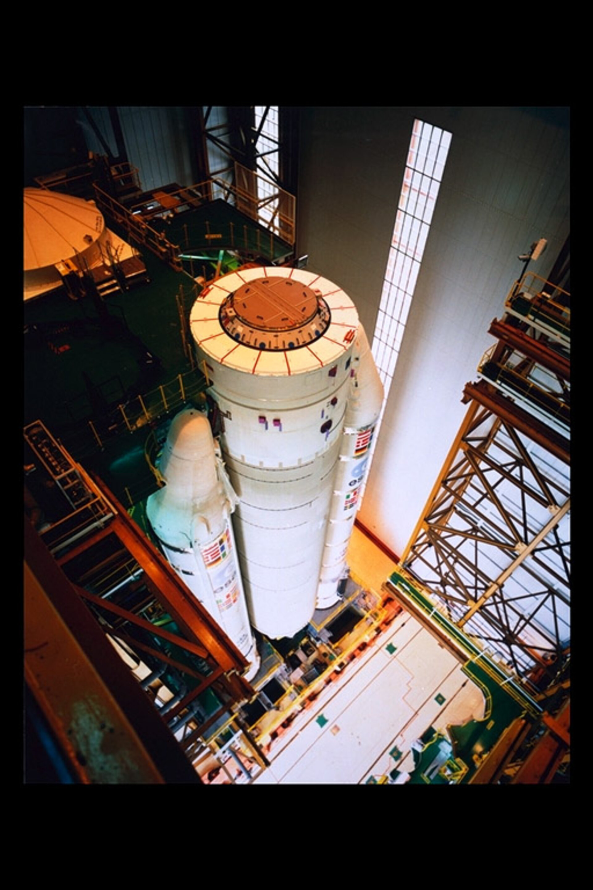 Ariane-501 assembly at Kourou