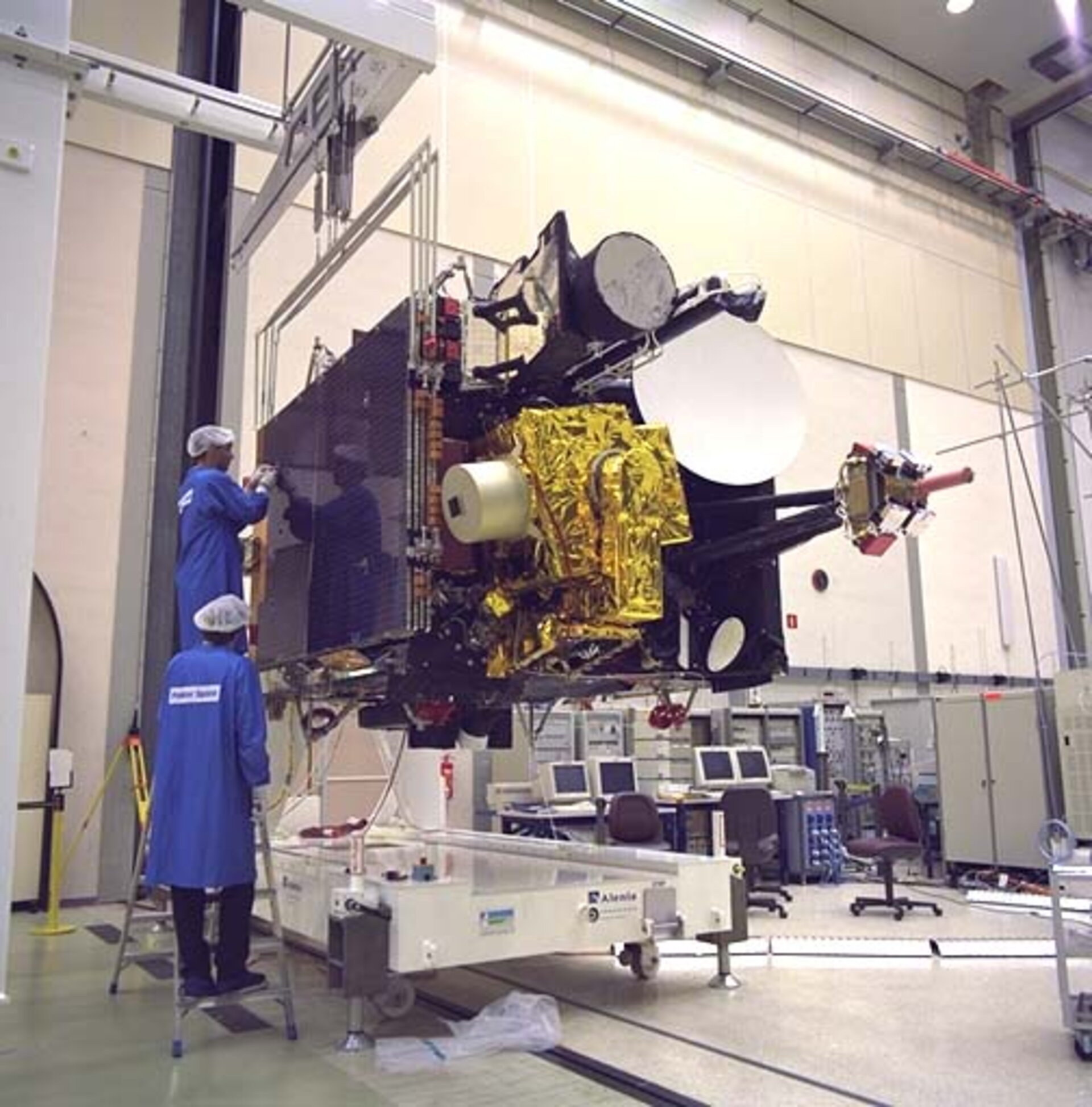 Artemis solar wing deployment test