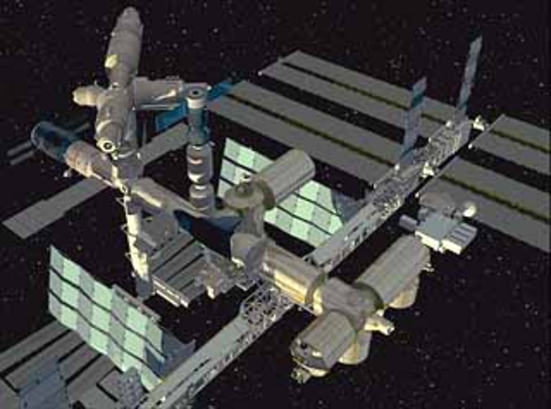 Artist's impression of the completed ISS