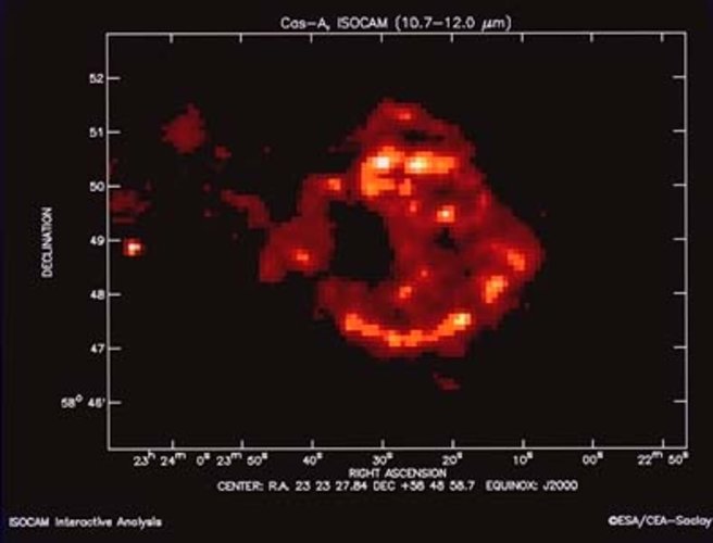 ISO view of Cassiopeia A