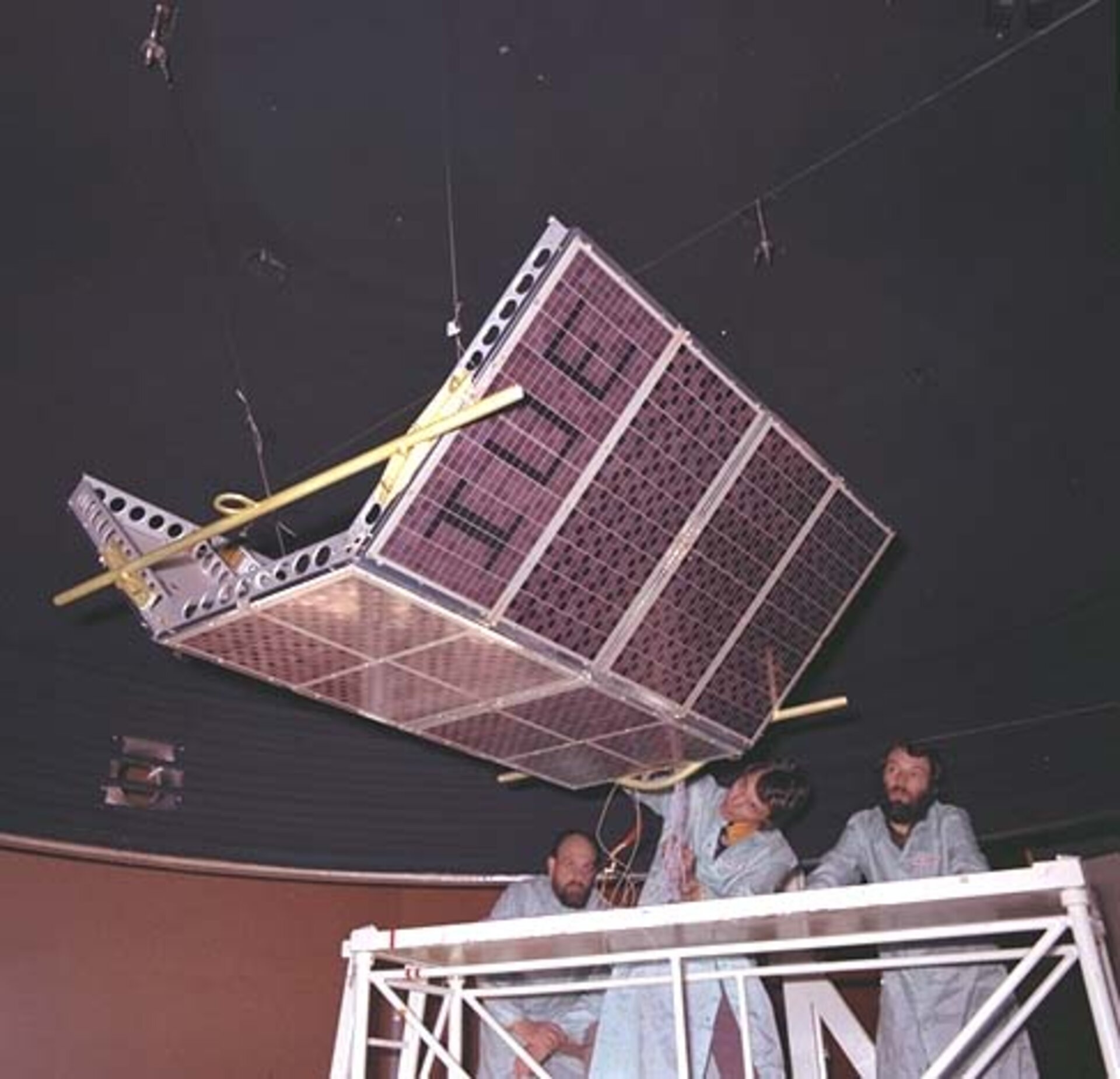 IUE solar array testing