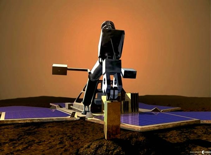 Mars Express lander on surface