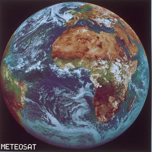 Meteosat-4 Earth image