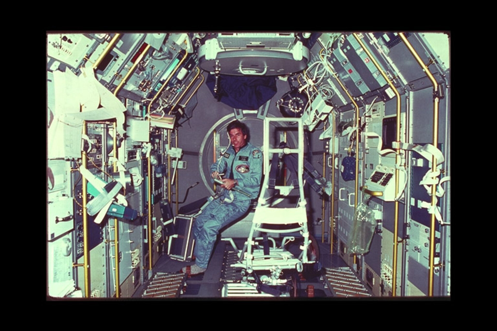 Ulf Merbold aboard Spacelab-1
