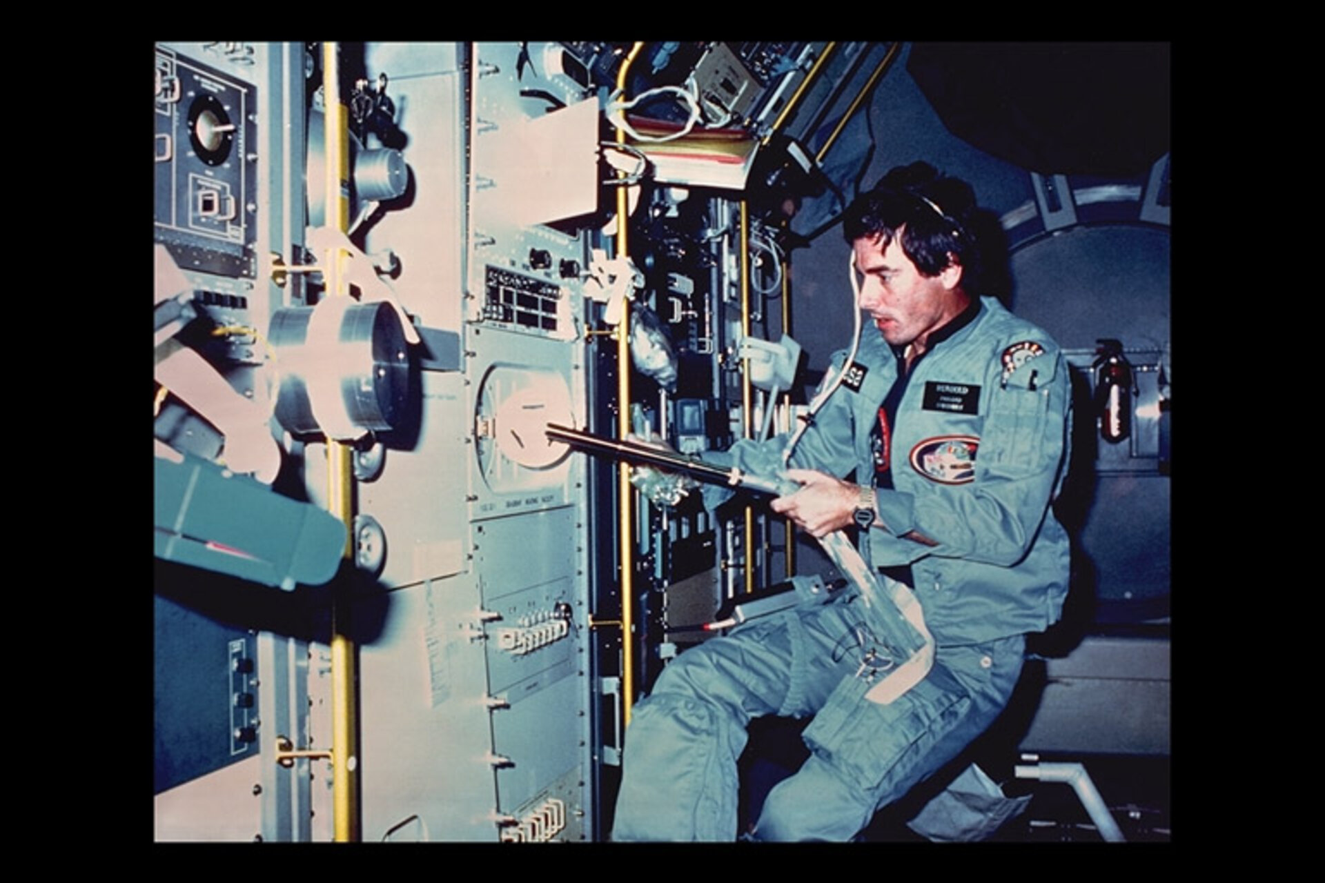 Ulf Merbold an Bord von Spacelab 1