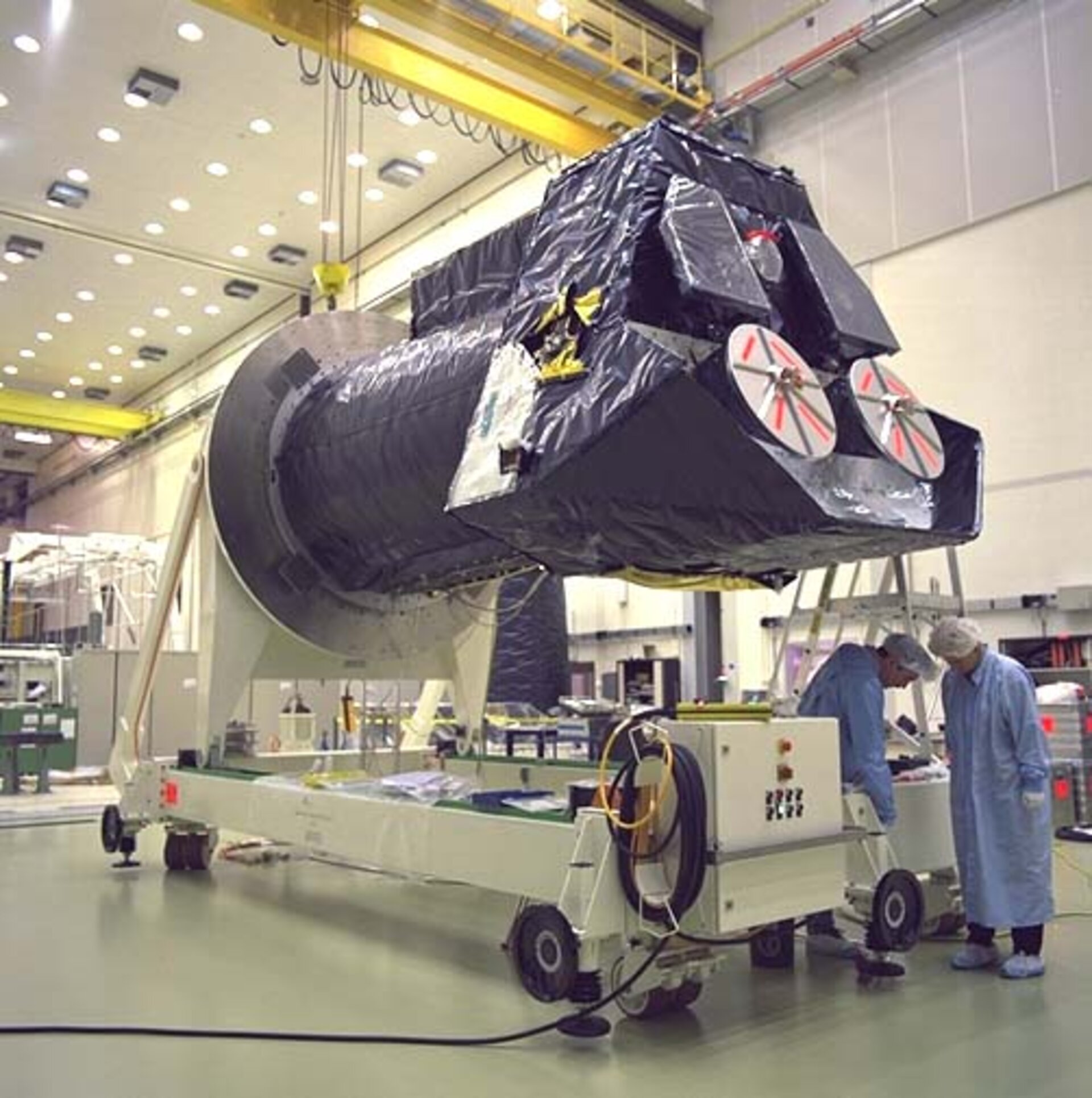 XMM upper module arrives at ESTEC