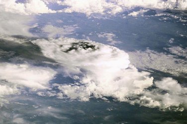 Storm clouds seen from the International Space Station (ISS)