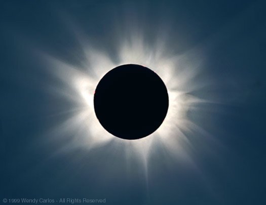 Eclipse of the Sun at solar maximum