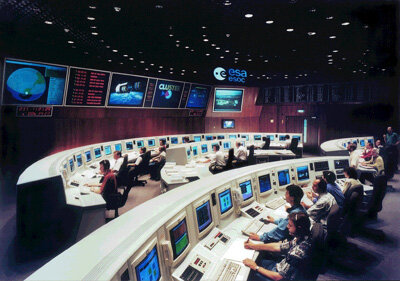 Der Kontrollraum im ESOC Darmstadt