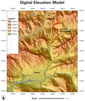 Landslide in Slovenia