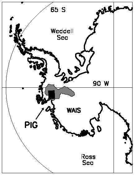 Map of Western Antarctica