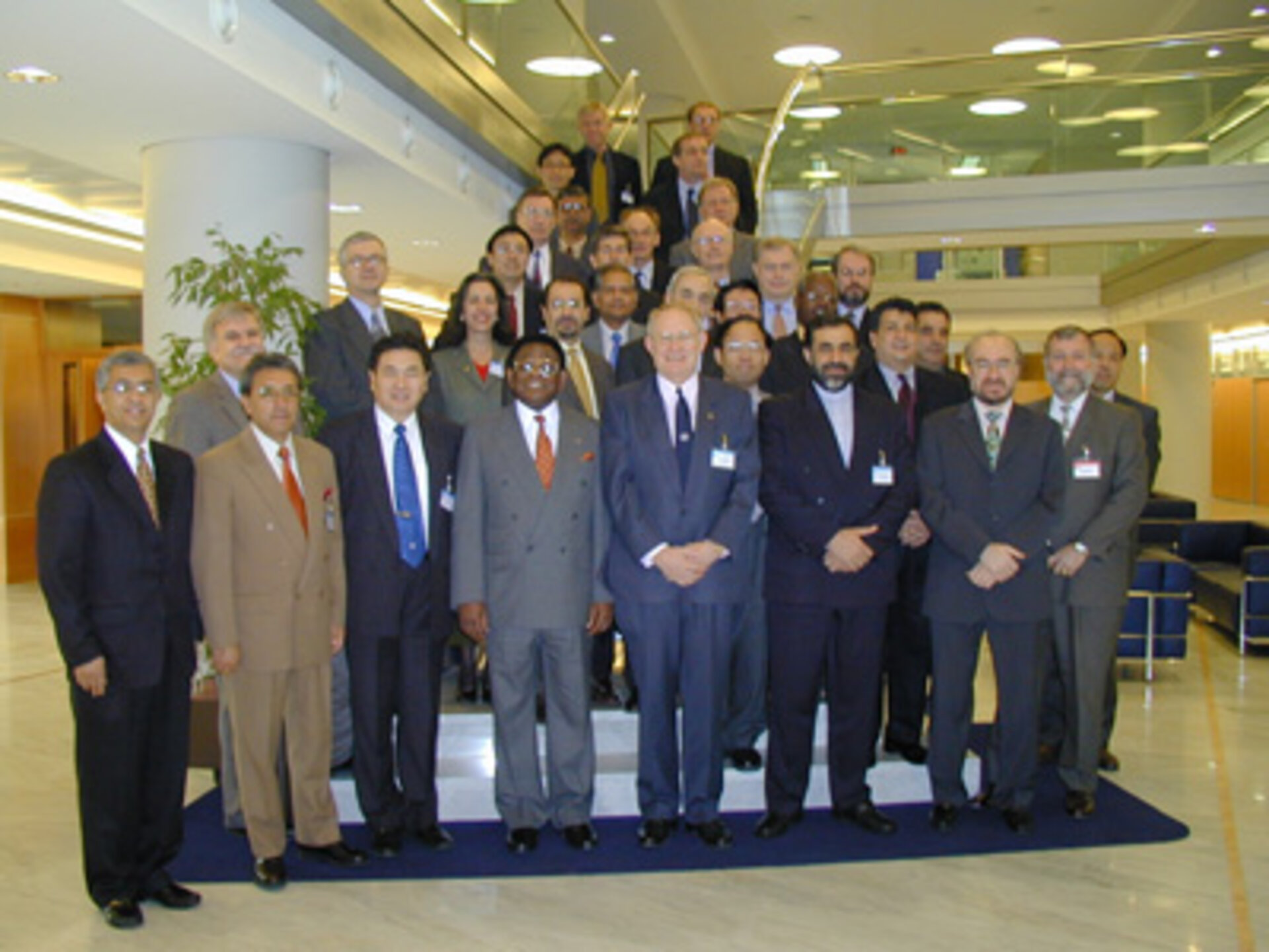 Participants at the WMO meeting
