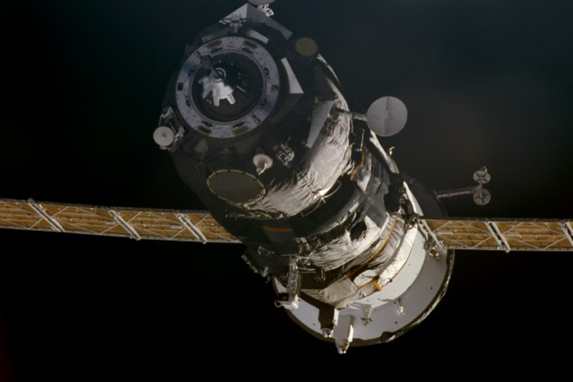 Met een dergelijk Progress-ruimteschip gingen vier experimenten van Verhaert op weg naar het ISS