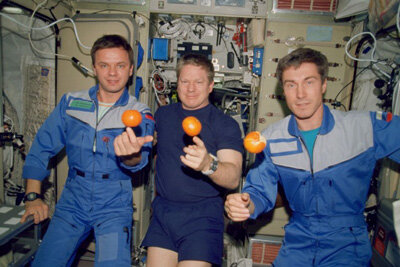 Die erste Crew an Bord der ISS