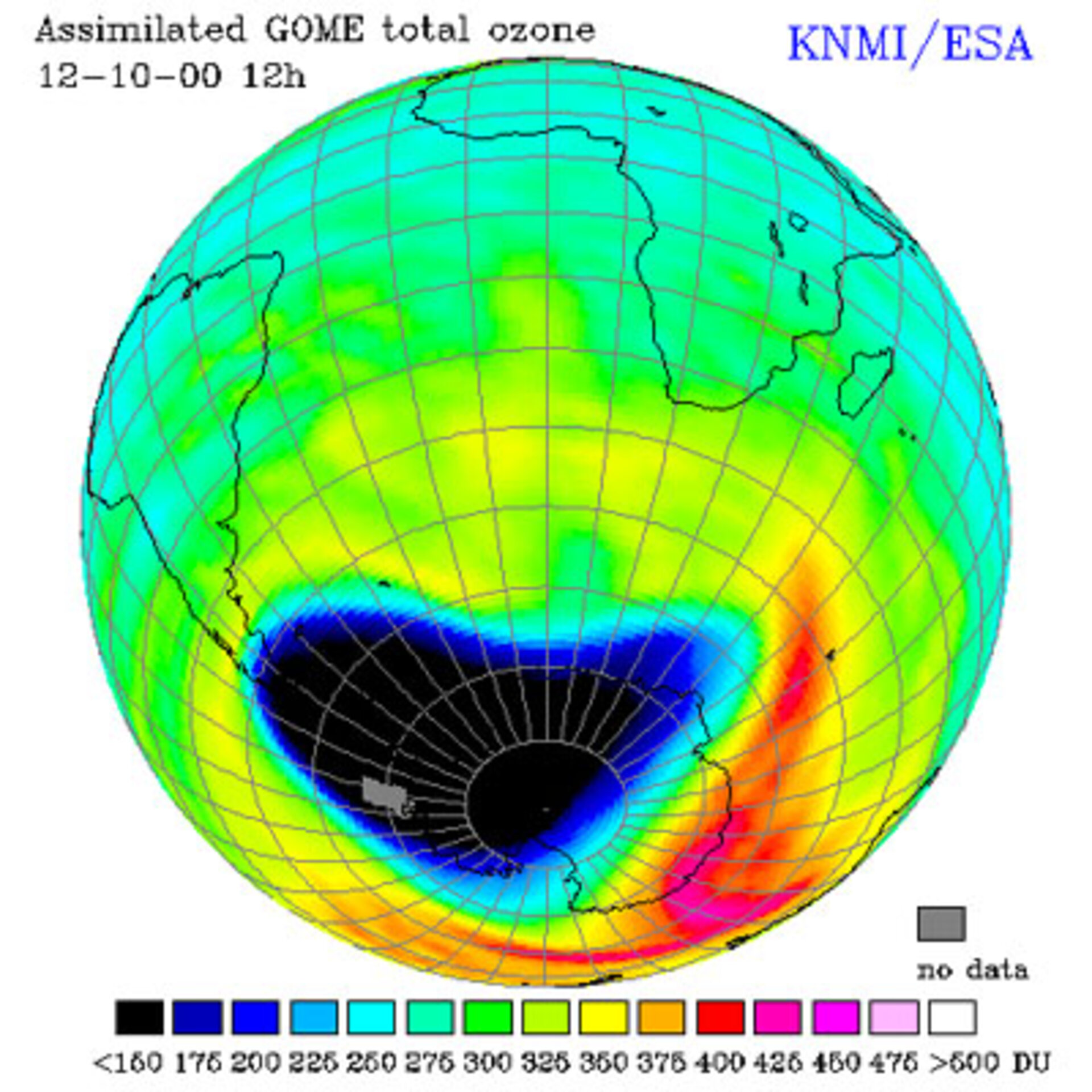 Record Ozone Hole Extension during 2000