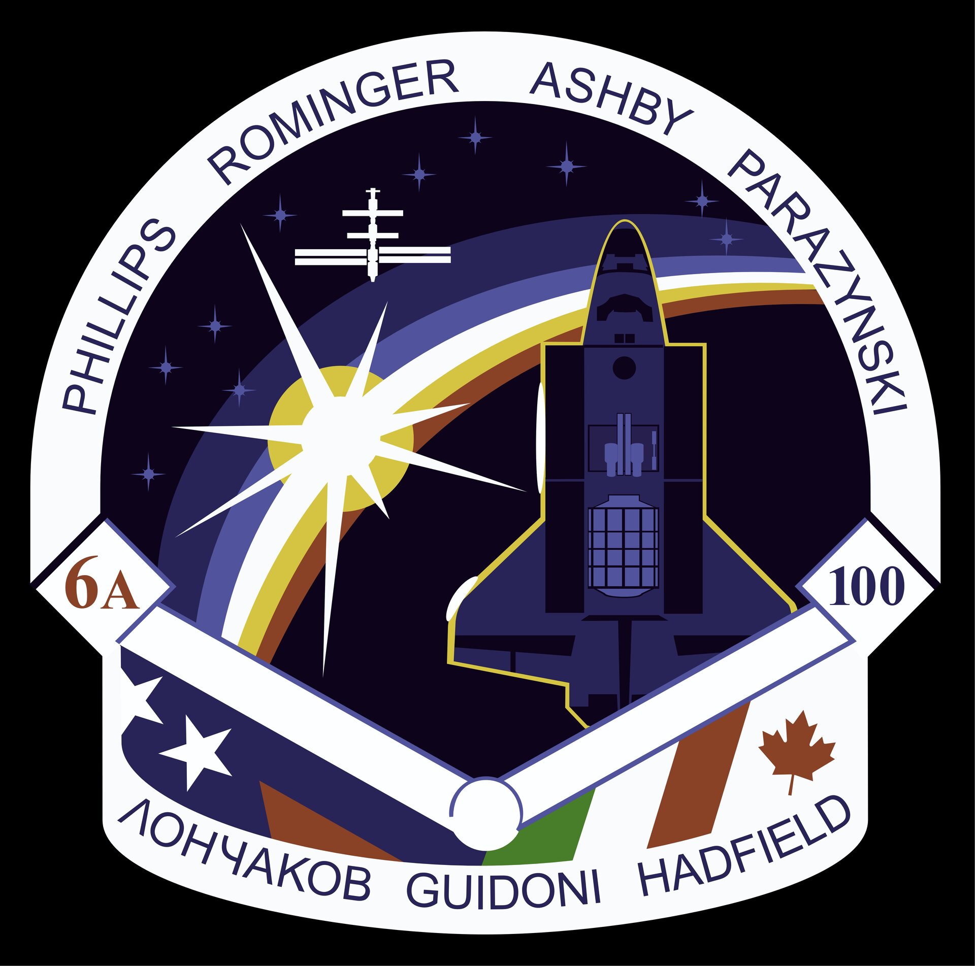 STS-100/6A emblem