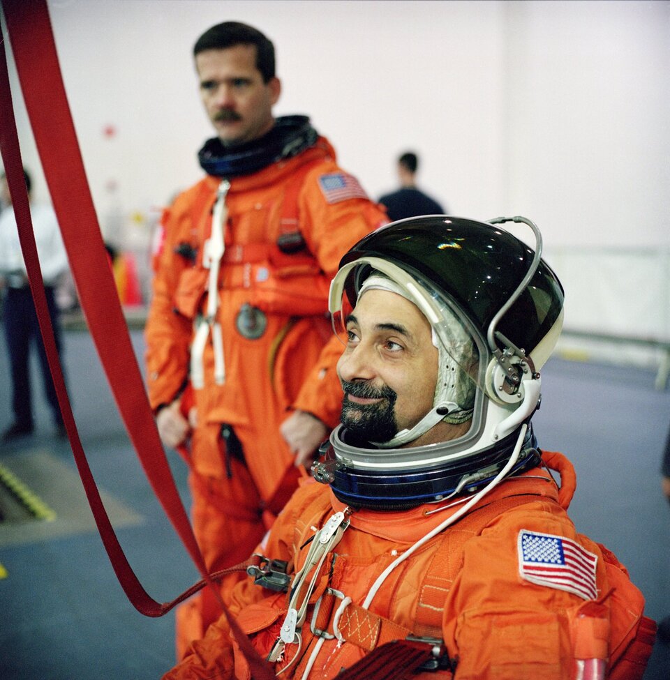 L`astronauta italiano Umberto Guidoni