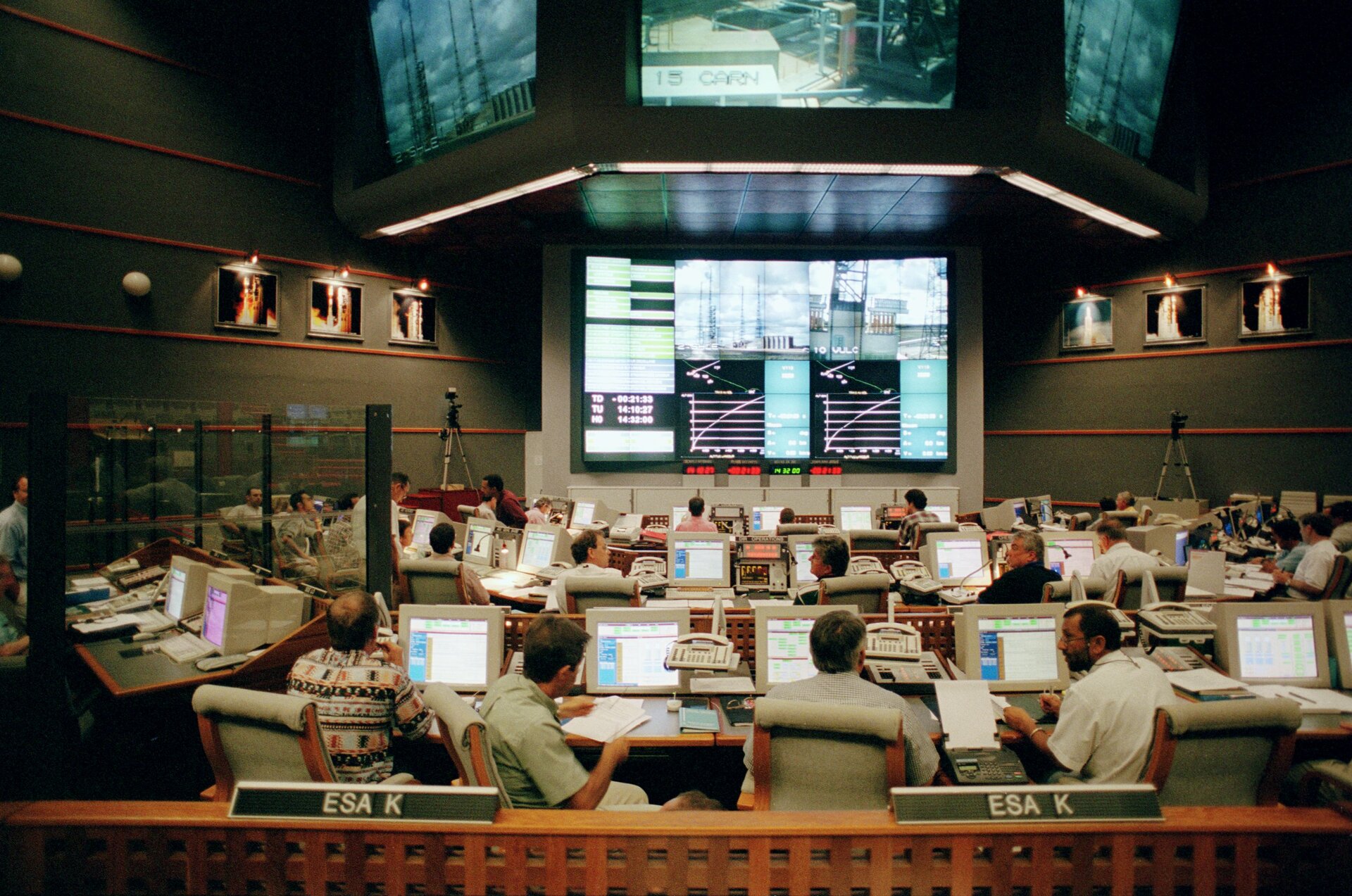 Jupiter 2 control room during Ariane 504 campaign