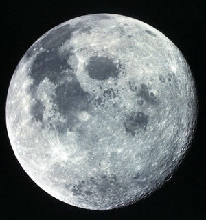 View of the  Moon seen Apollo 17