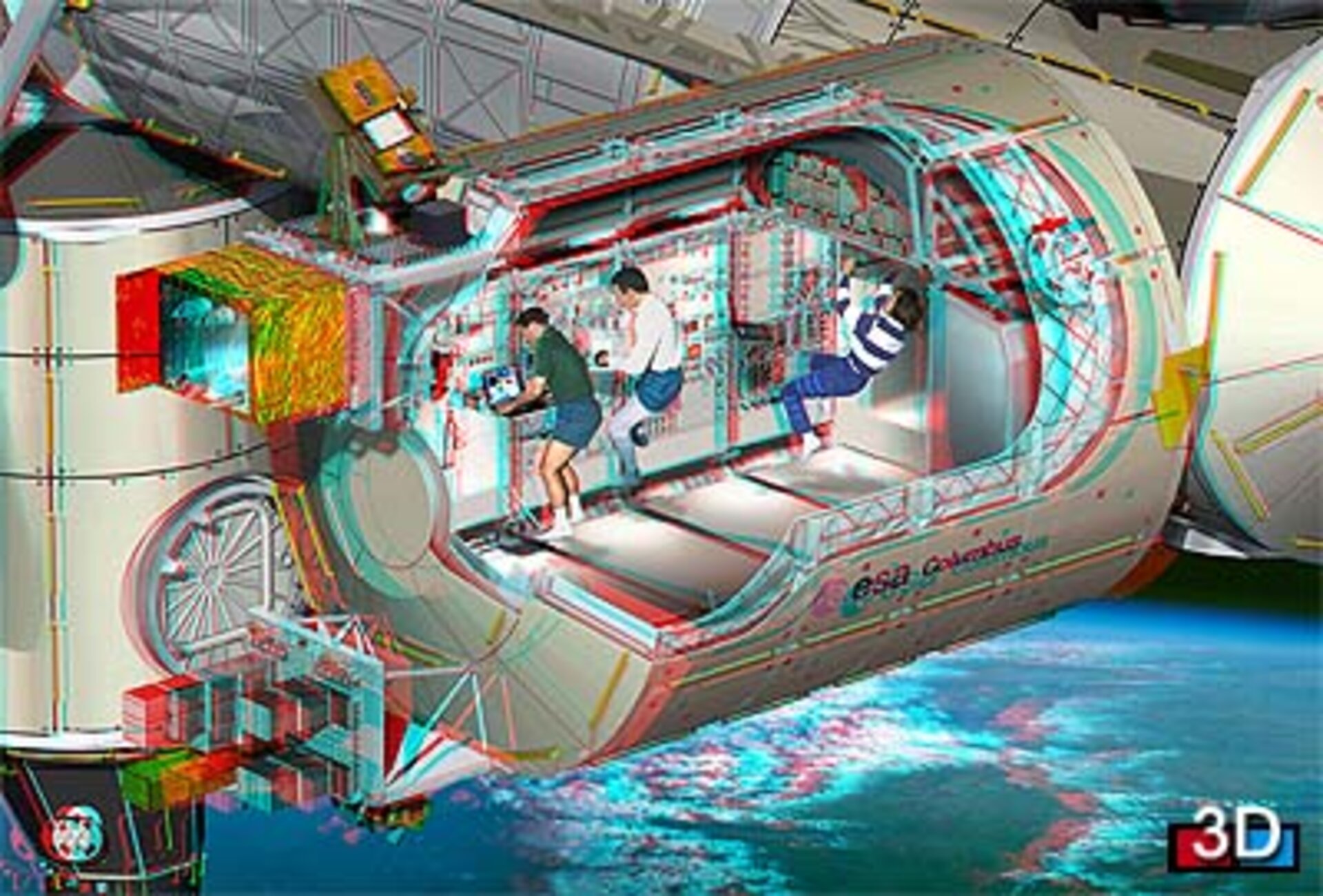 3-D image of the Columbus laboratory