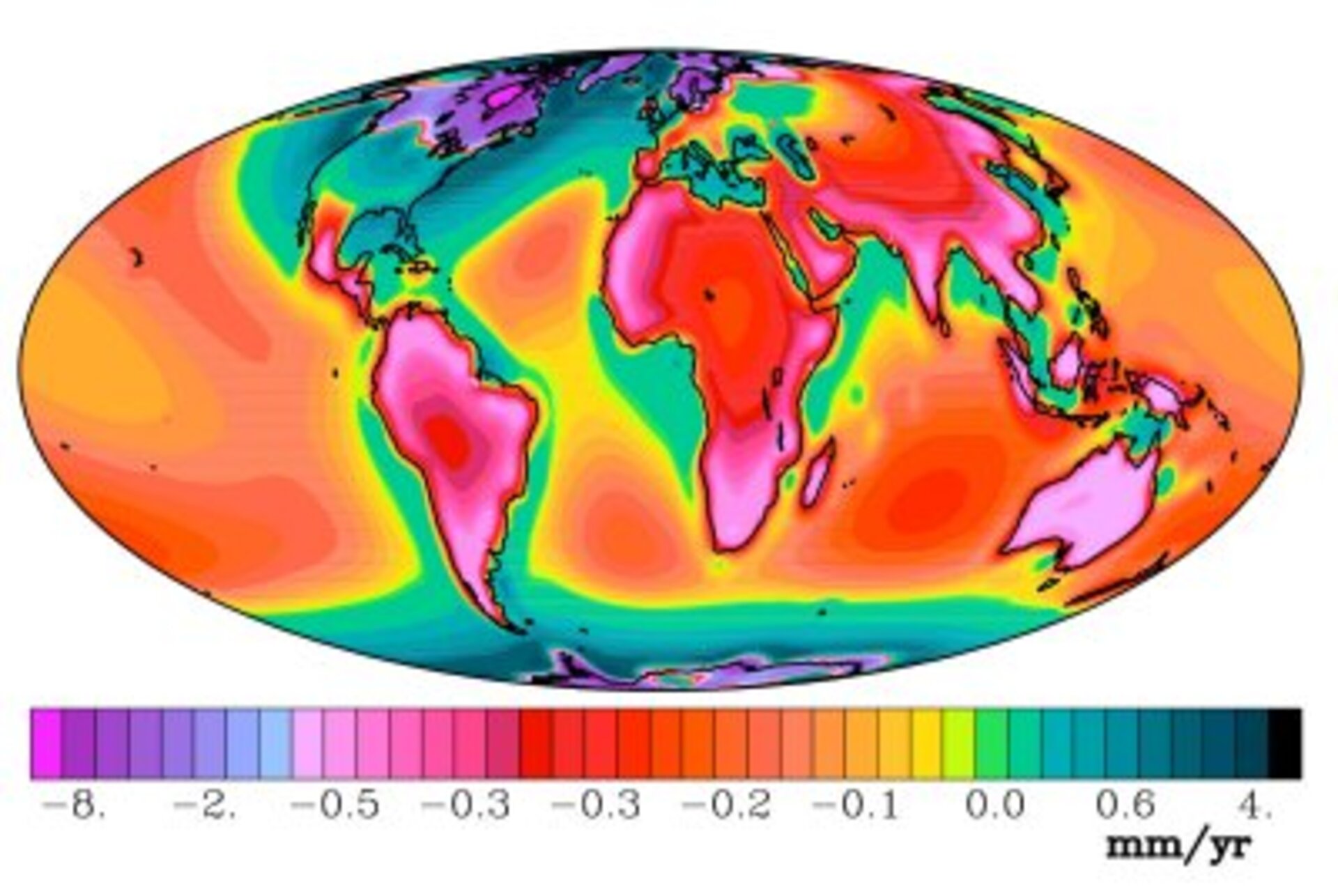 Spatial variations in global relative sea-level change