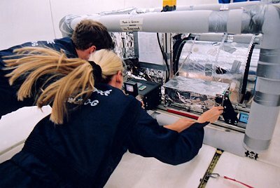 The students have designed and built the experiments, now they are ready to fly