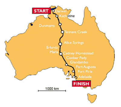 Route door Australië