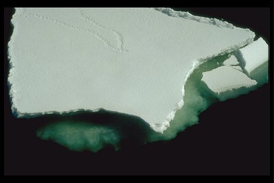 Merijäätä ja jäätiköiden reunoja Etelämantereella.