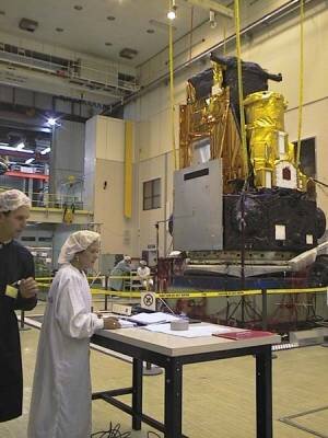 Alenia Spazio's Monica Durante orchestrates one of Integral's many vibration tests