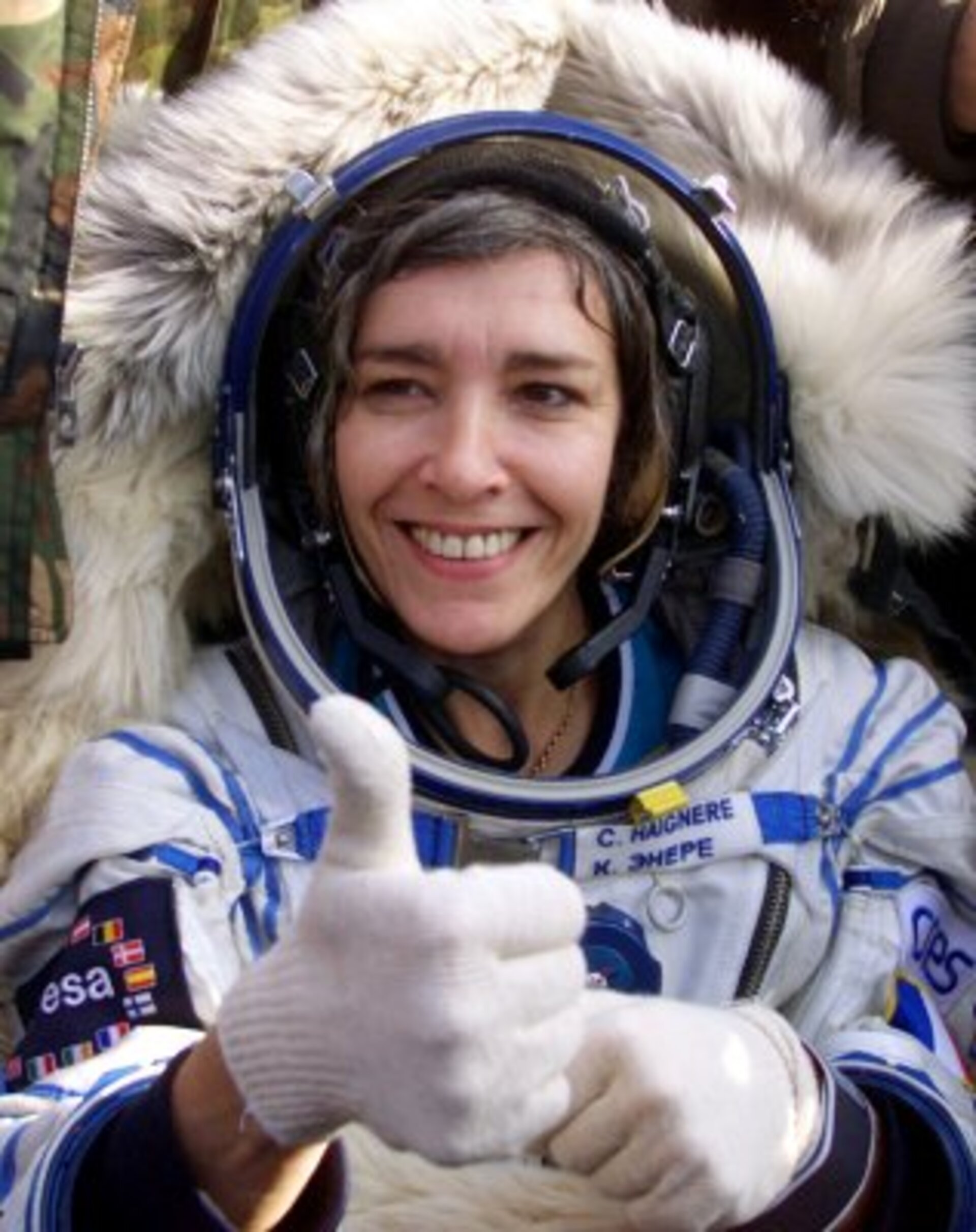 European astronaut Claudie Haignéré safely back on Earth