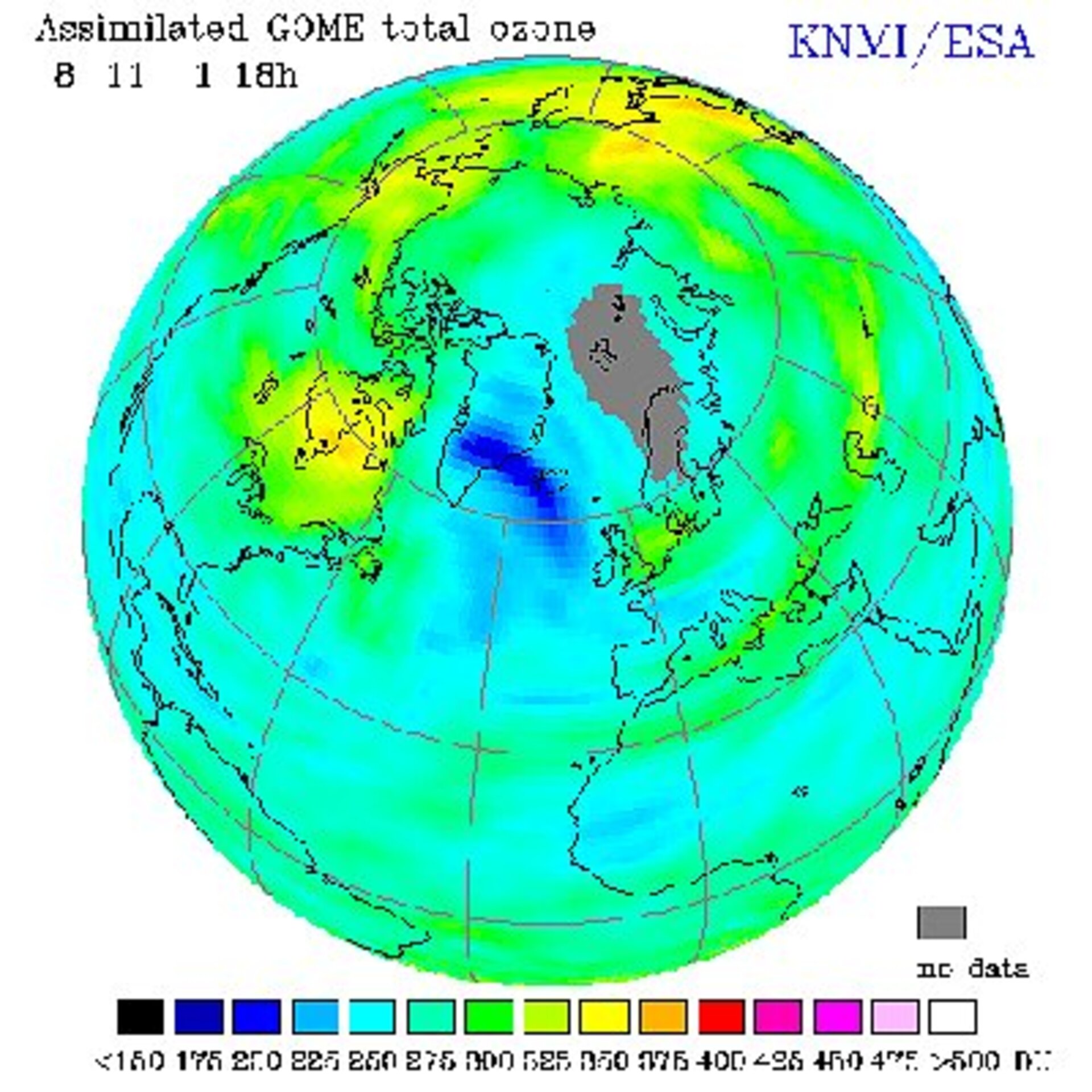 Het mini-ozongat boven Groenland