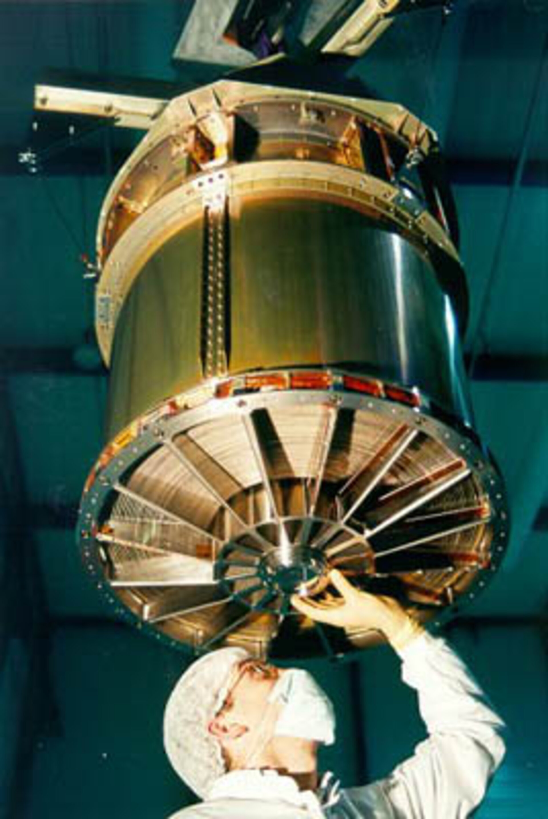 One of three mirror modules for ESA's XMM-Newton satellite, flight model