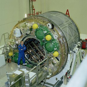 Automated Transfer Vehicle test model at ESTEC