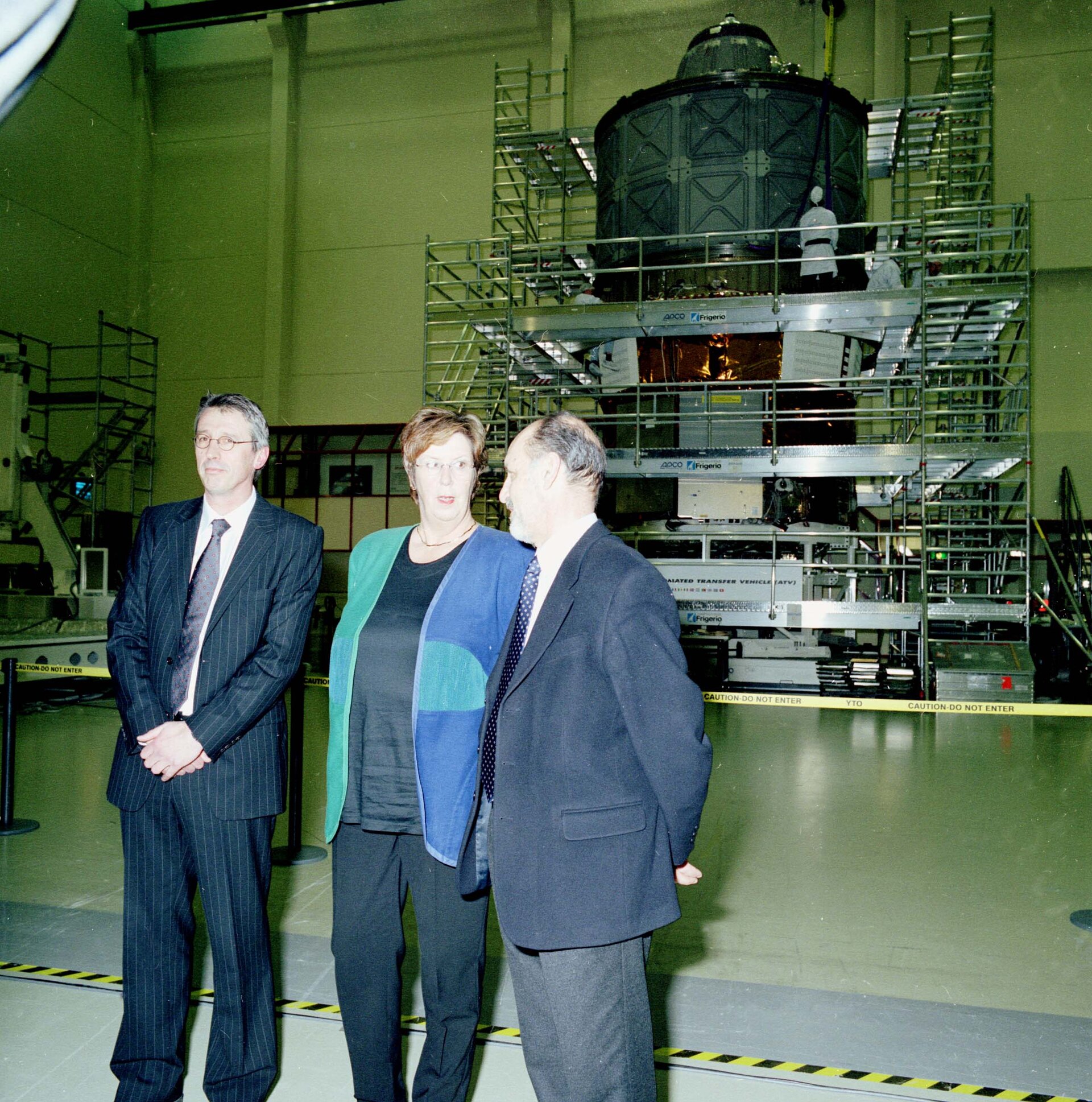 Minister Jorritsma-Lebbink at the official opening of three new buildings at ESTEC