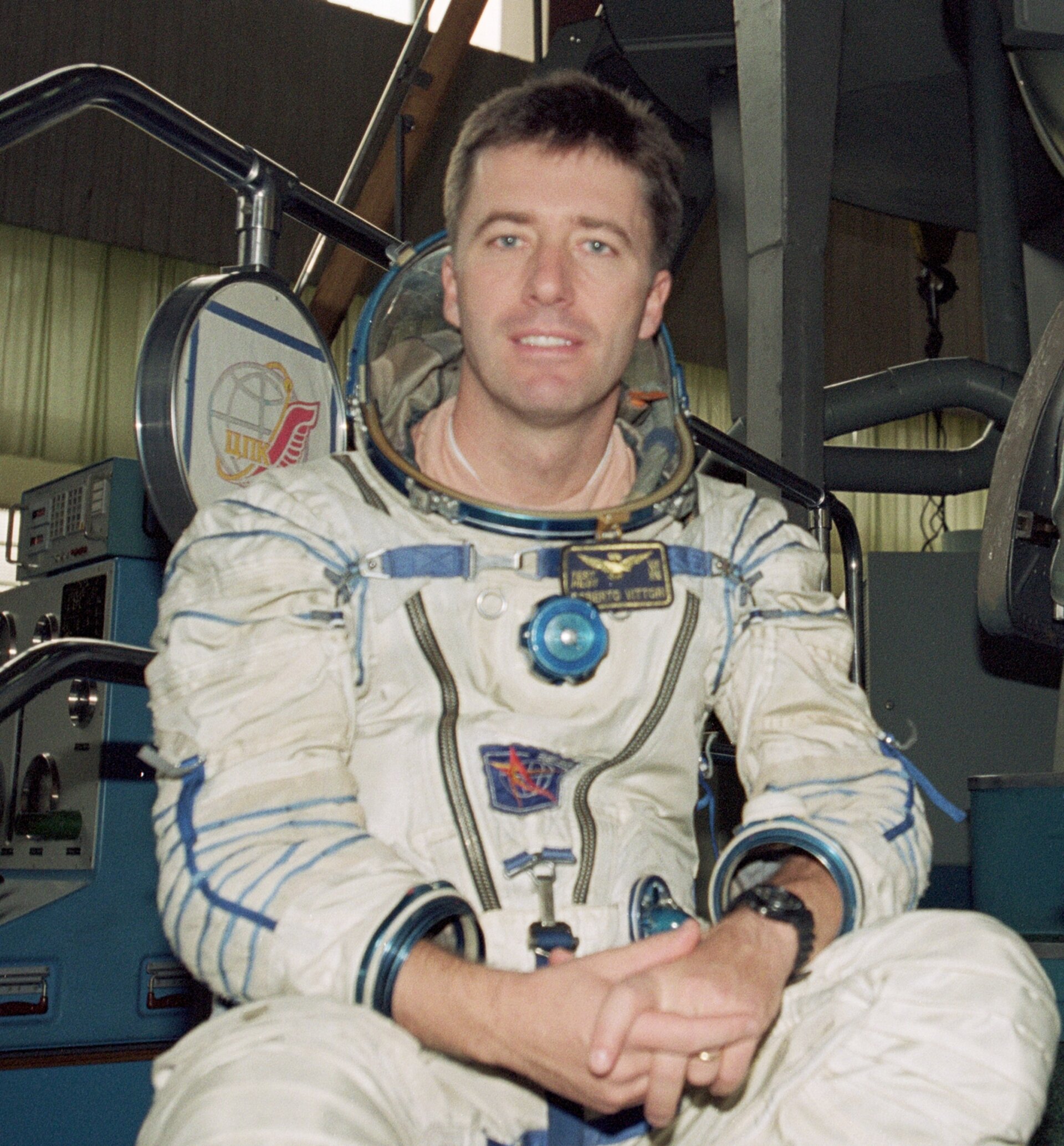 Vittori during astronaut training at Star City near Moscow