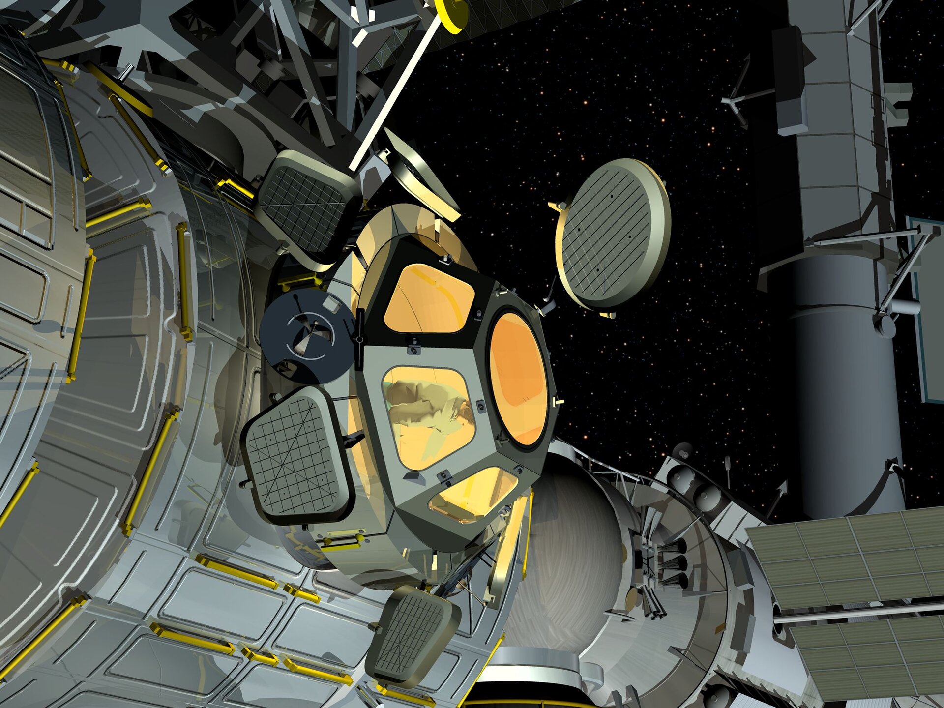 Cupola observation module artist's view