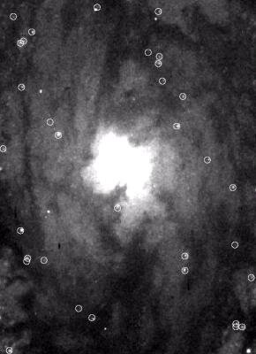Detailopname van de kern van M51.