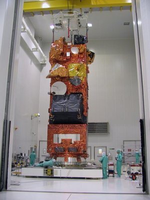 Envisat on the payload adaptor