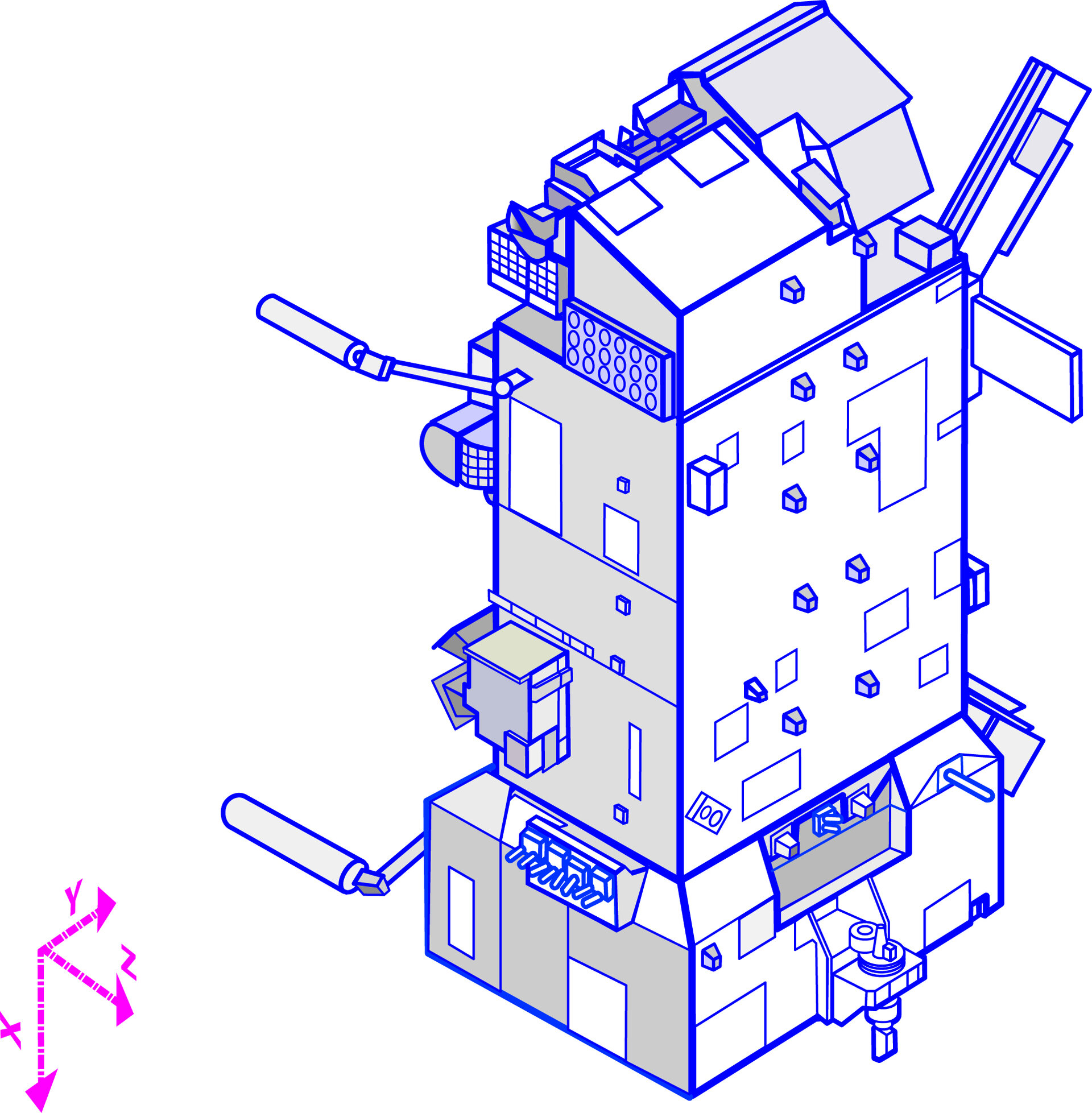 Thermal Control - Back view of Service Module