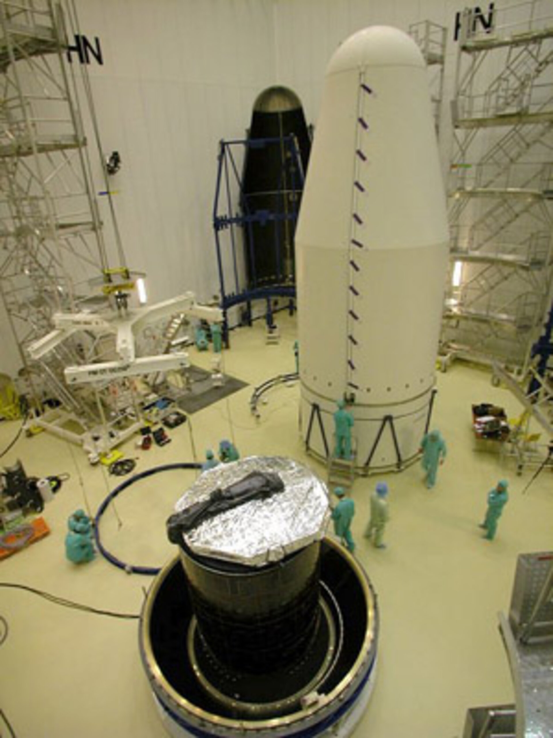 Preparing the satellites for launch