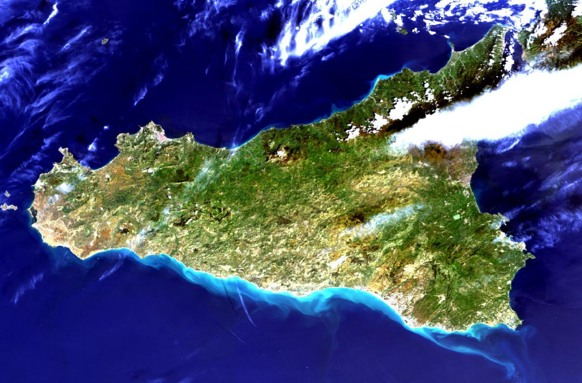 Sicily, Italy - MERIS - 21 March 2002